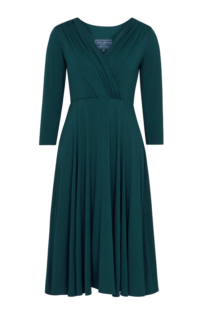 Alie Street London Petite Annie Dress, Alternate, color, Pine Green