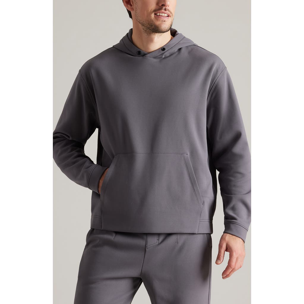 Rhone Range Relaxed Fit Fleece Hoodie In Gray