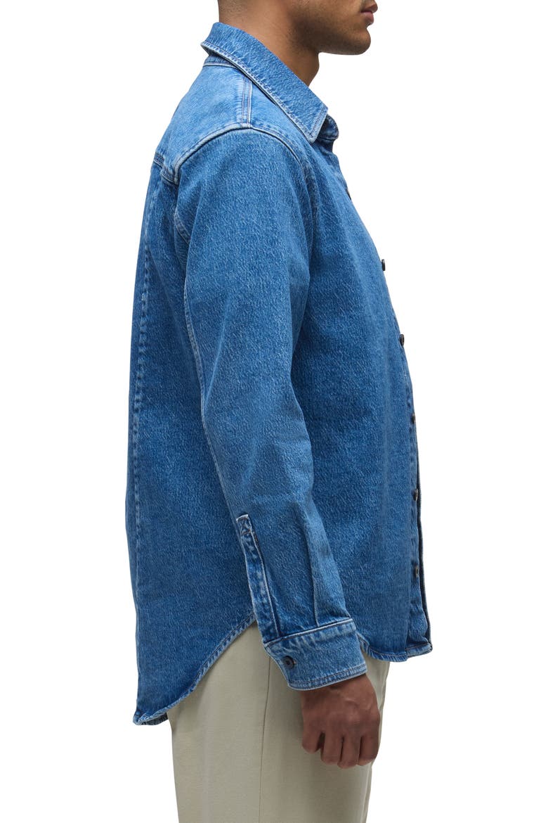 Long Sleeve Denim Button-Up Shirt, Alternate, color, SHADE