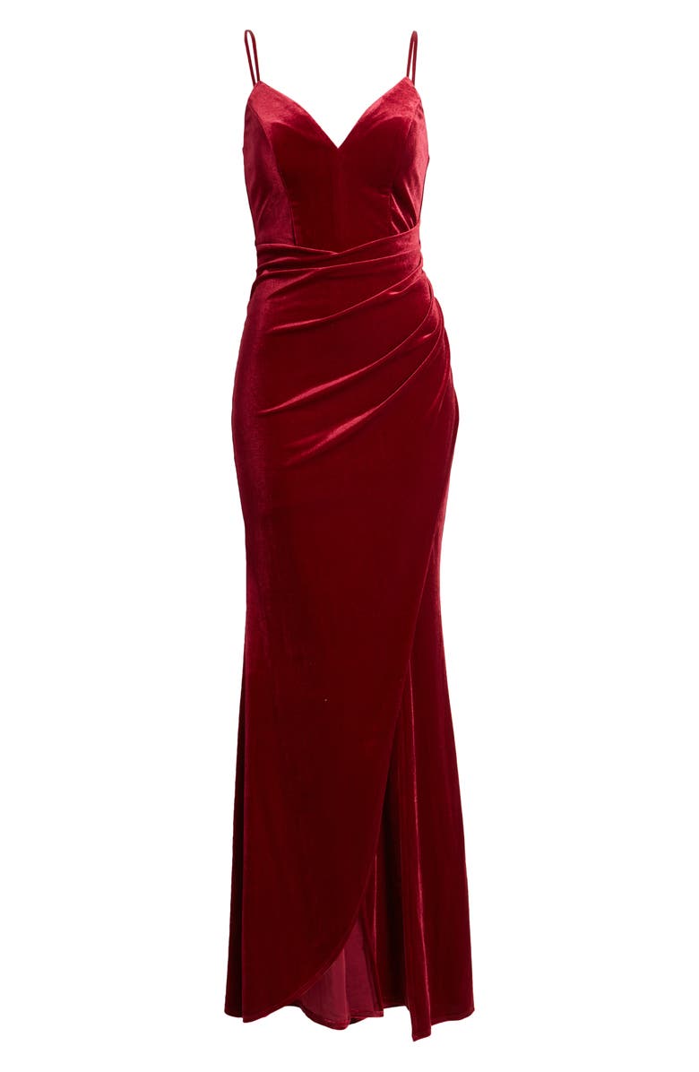 LNL Velvet Gown, Alternate, color, 