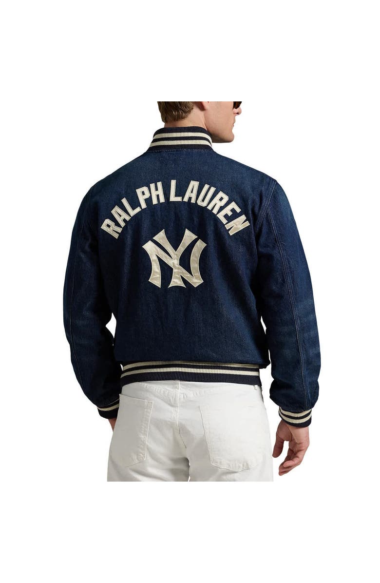Polo Ralph Lauren Navy Yankees Denim Jacket, Alternate, color, 