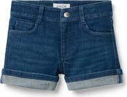 Janie and Jack Denim Cuffed Short In Medium Wash