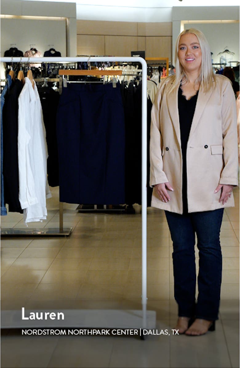 Vanorda Virgin Wool Pencil Skirt, sales video thumbnail