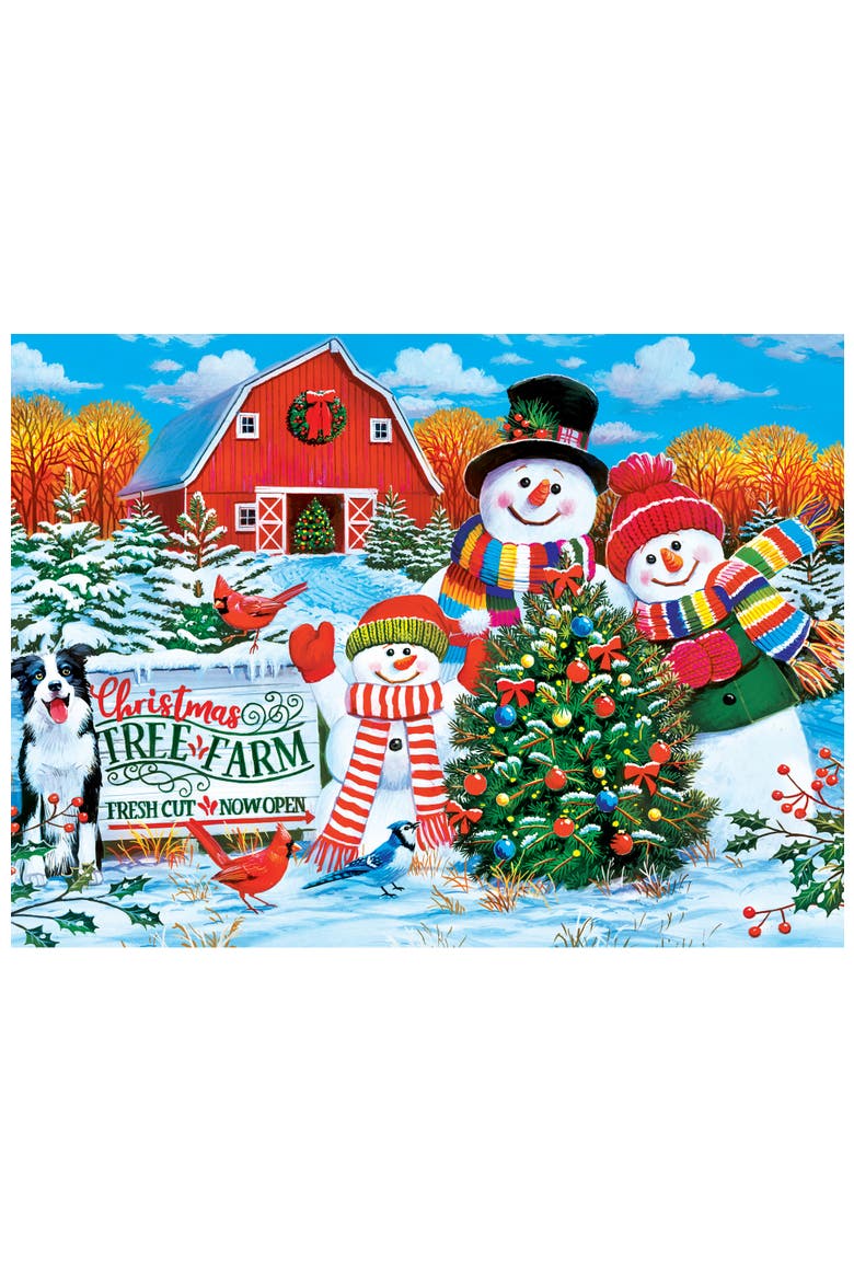 On the Tree Farm 100pc Glitter Puzzle, Alternate, color, Multicolor