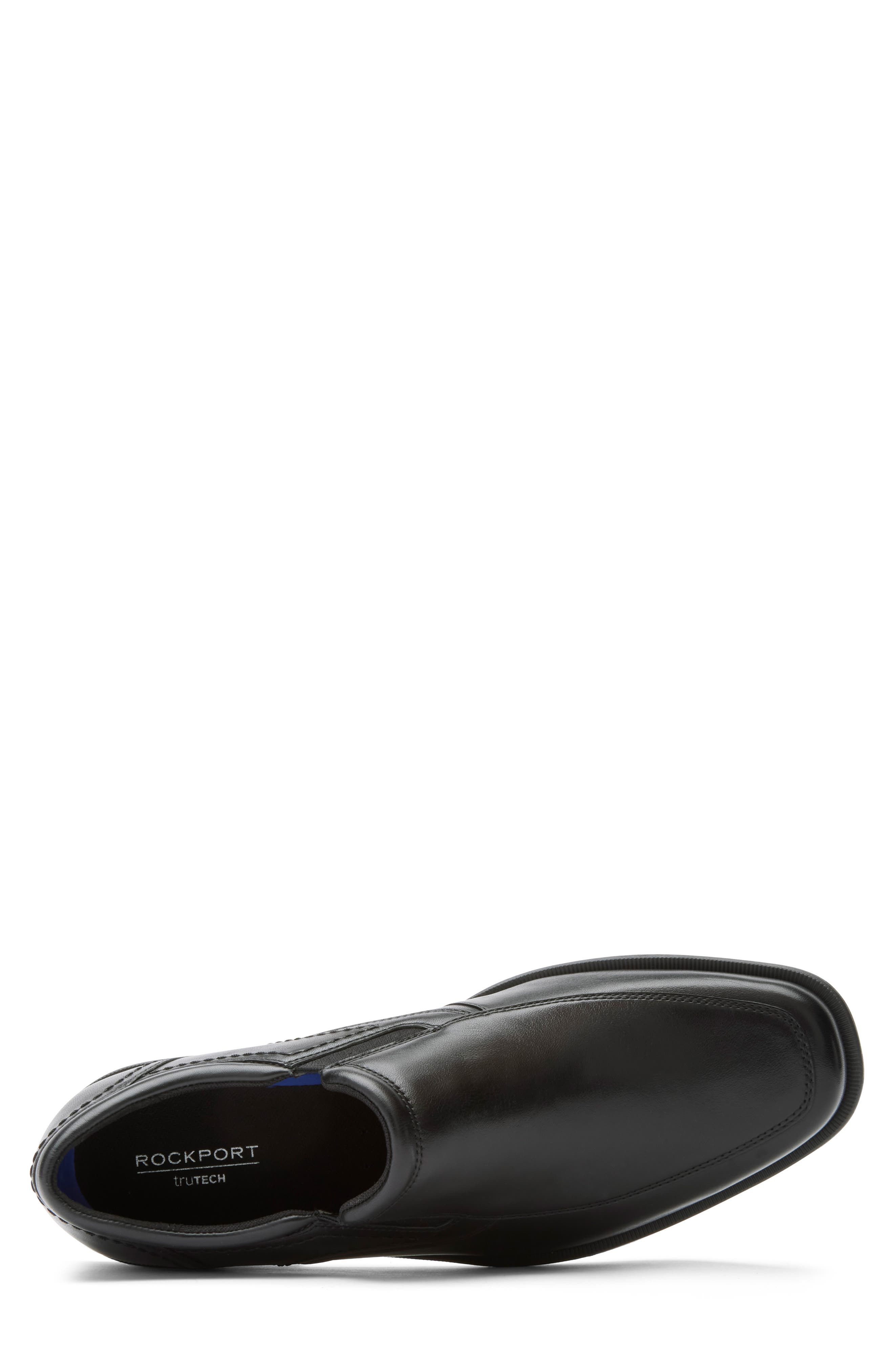 Rockport Isaac Apron Toe Slip-On Shoe, Alternate, color, Black