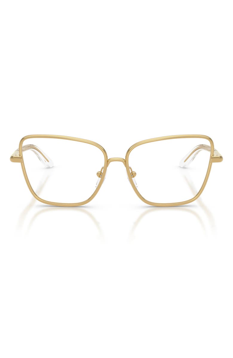 Dolce&Gabbana Kids 50mm Butterfly Optical Glasses, Main, color, Gold / Demo Lens