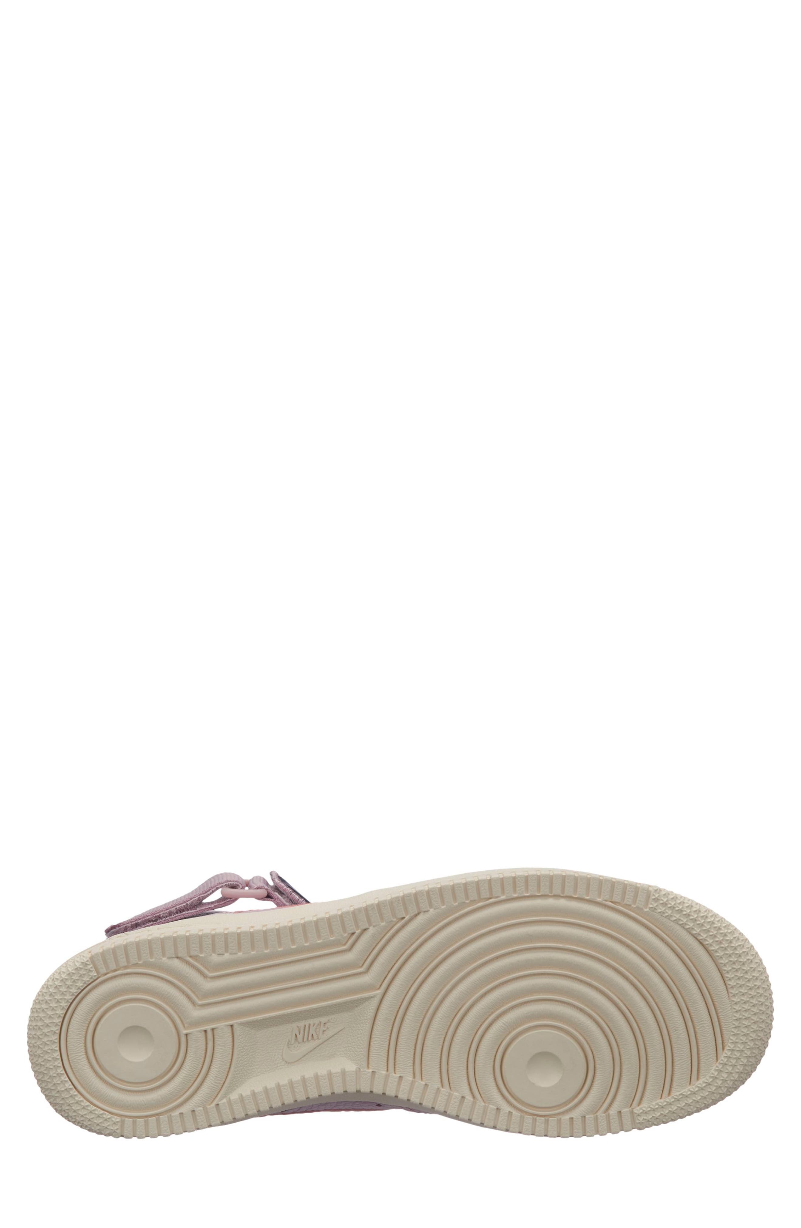 Air Force 1 High Utility Sneaker, Alternate, color, PLUM CHALK/ OIL GREY/ CREAM