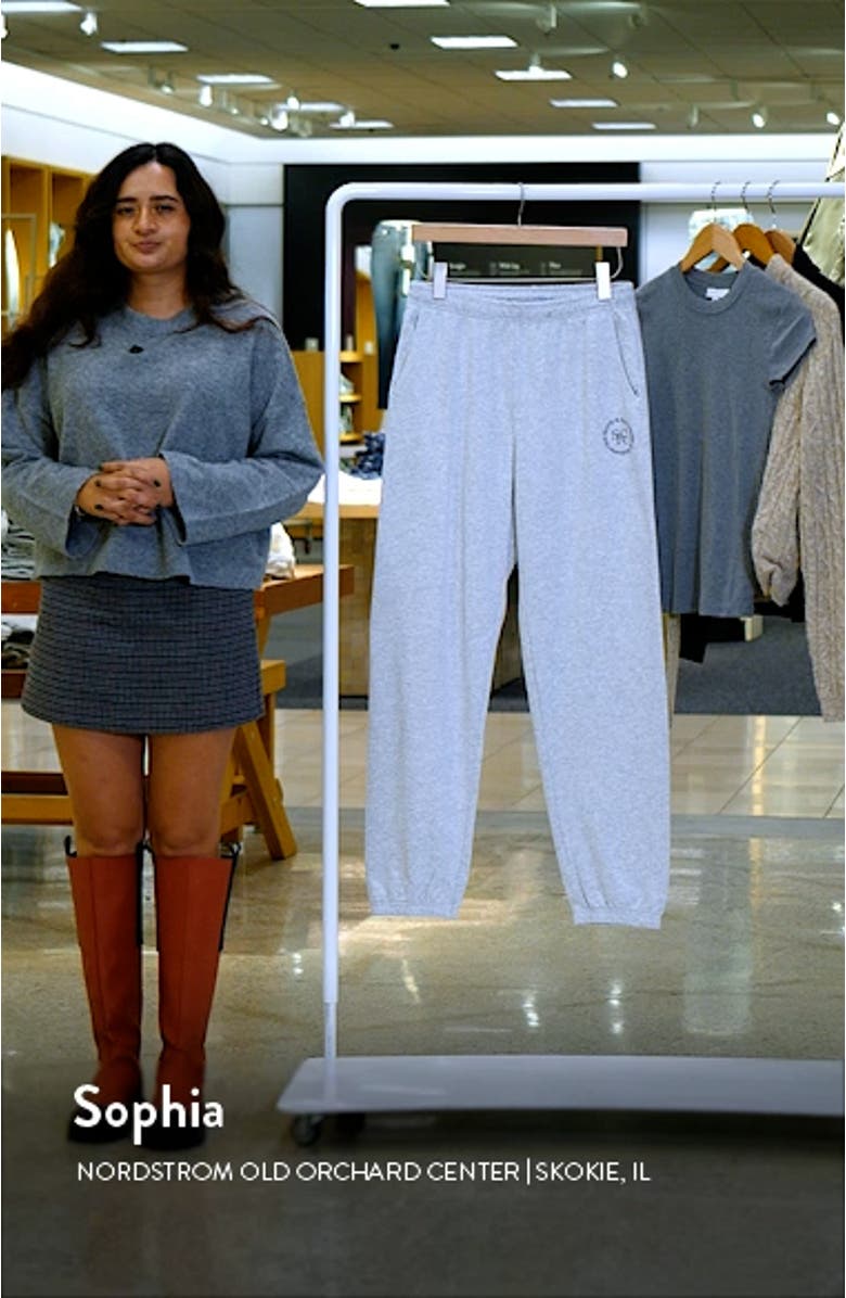 Wellness Club Cotton Blend Graphic Sweatpants, sales video thumbnail