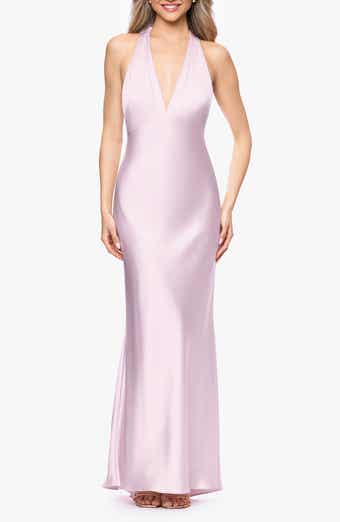 Halter Satin Gown