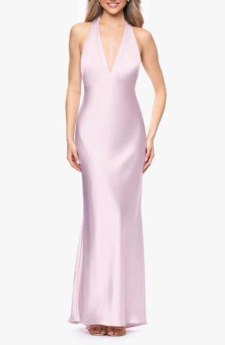 Halter Satin Gown
