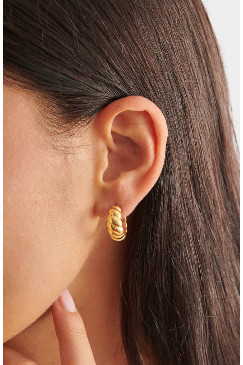 Harper Twist Hoop Earrings, Alternate, color, Gold