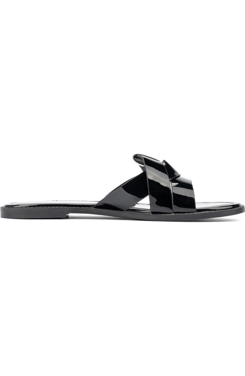 Fashion to Figure Tiana Slide Sandal - Wide Width, Alternate, color, Black