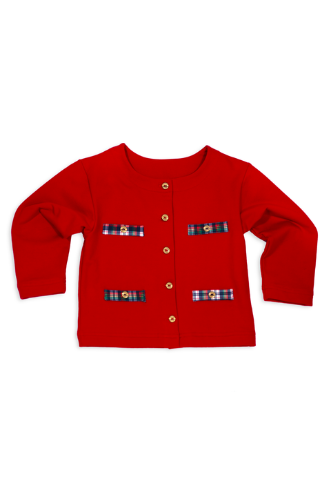 Red French Terry Jacket (Toddler, Little Kid, Big Kid)