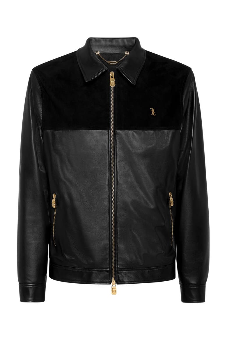 Nappa And Suede Blouson Men, Main, color, black