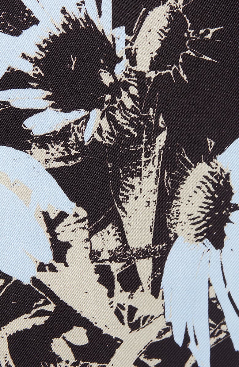 Saturdays NYC Canty Daisy Print Short Sleeve Button-Up Camp Shirt, Alternate, color, 