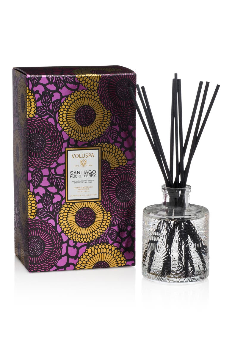 Santiago Huckleberry Reed Diffuser, Main, color, SANTIAGO HUCKLEBERRY