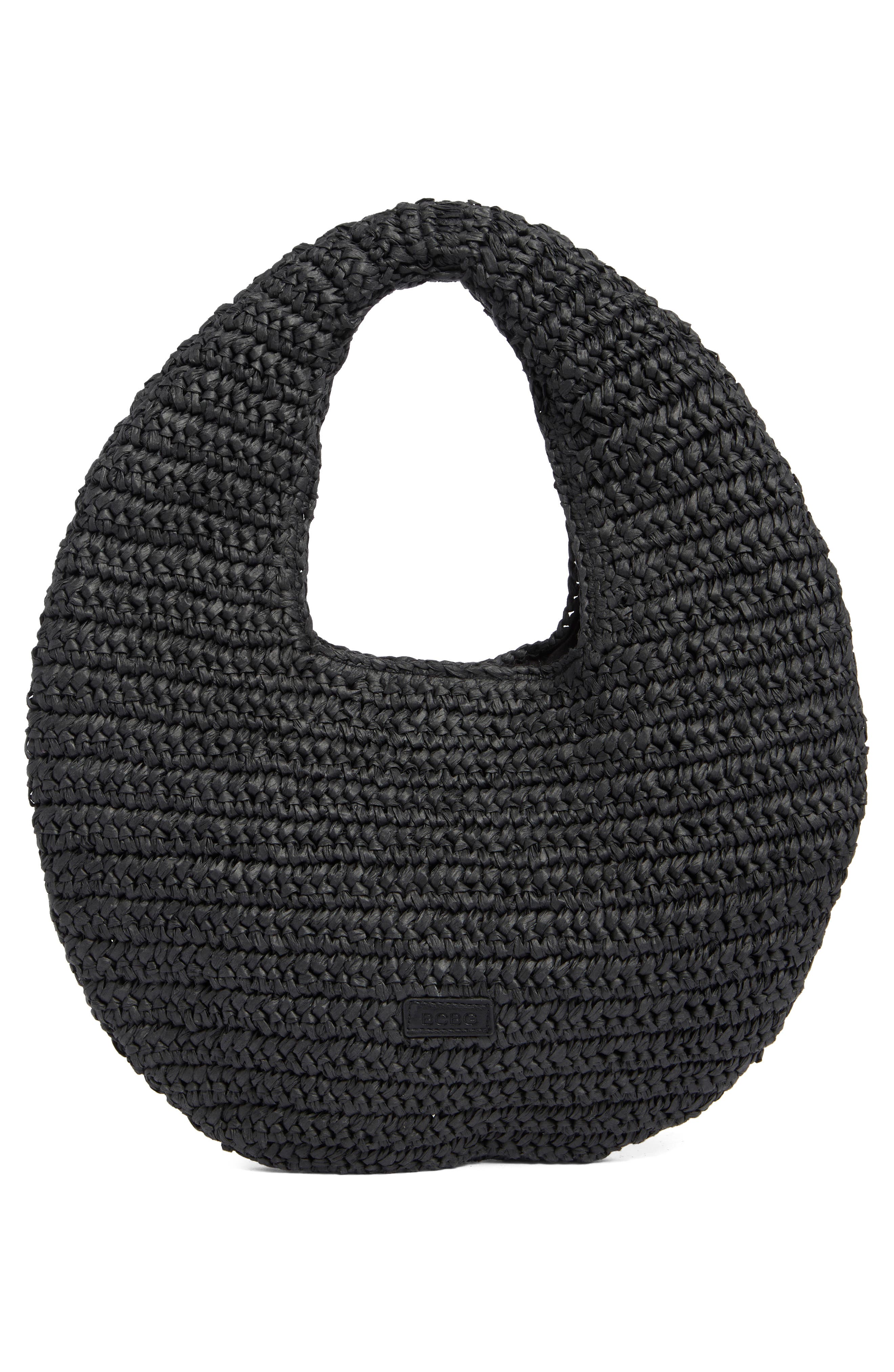 BCBG Slouchy Strap Hobo Bag, Alternate, color, Black