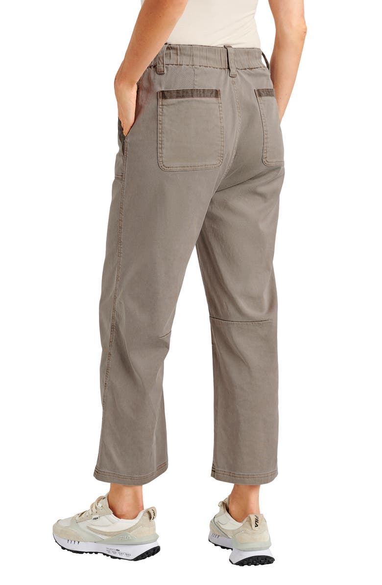 Splendid Gianna Crop Drawstring Pants, Alternate, color, Tawny