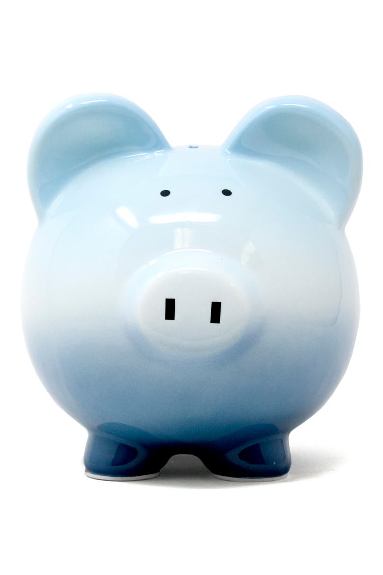Boysenberry Ombré Ceramic Piggy Bank, Main, color, NONE