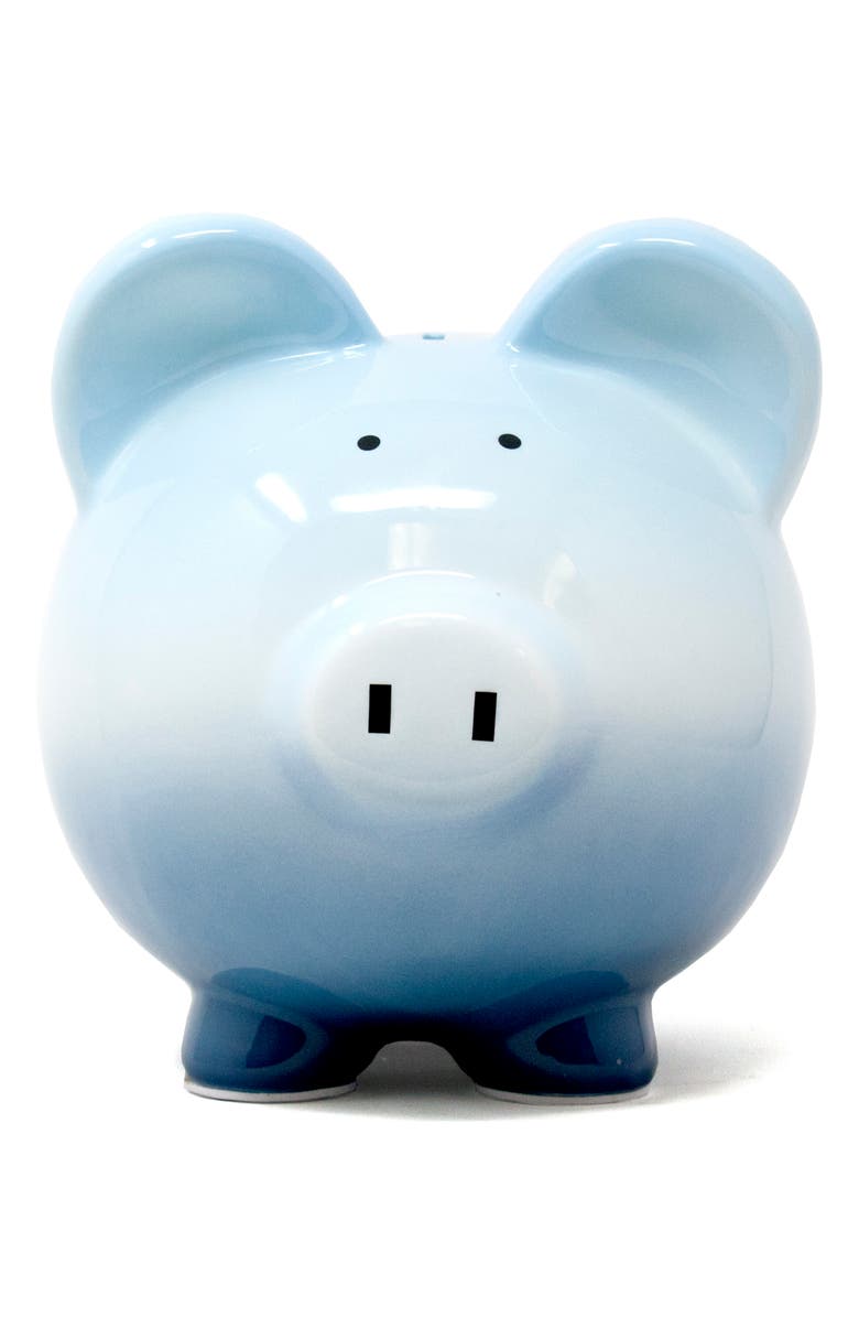 Child to Cherish Boysenberry Ombré Ceramic Piggy Bank, Main, color,