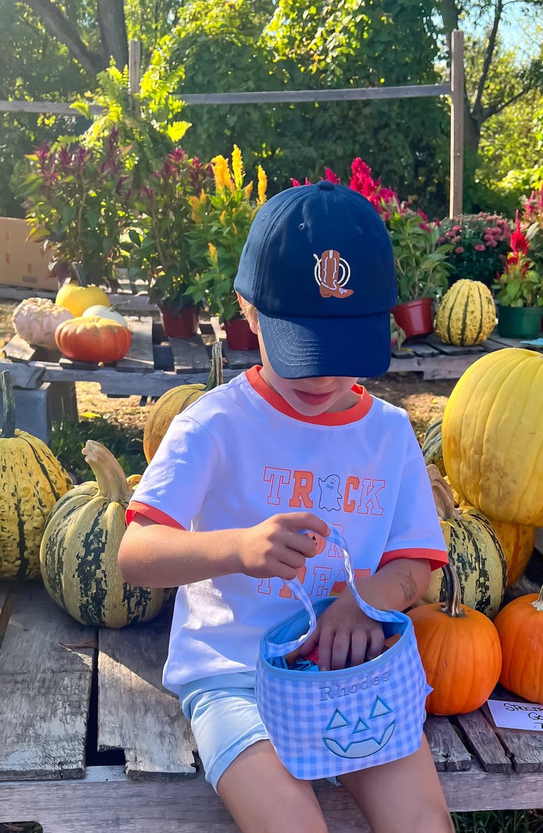 Bits & Bows Cowboy Boot Twill Baseball Hat, Alternate, color, Navy Blue