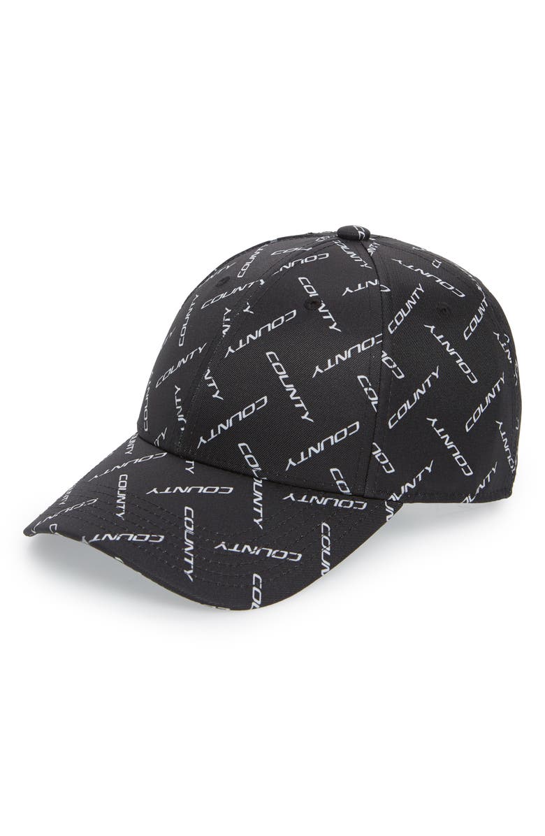Marcelo Burlon County Print Baseball Cap, Main, color, 