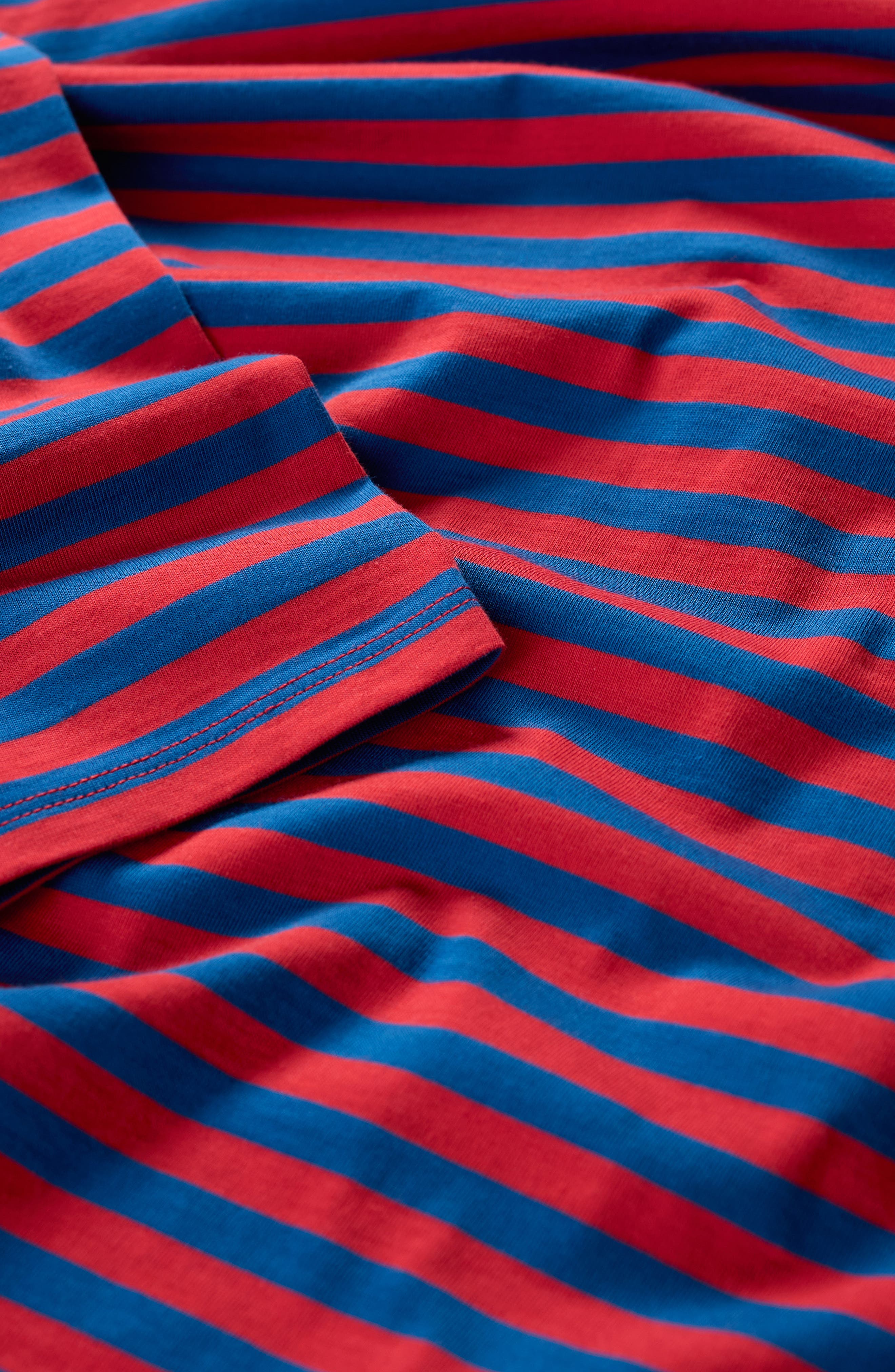 Sailor Stripe Three-Quarter Sleeve Organic Cotton Top - image 2