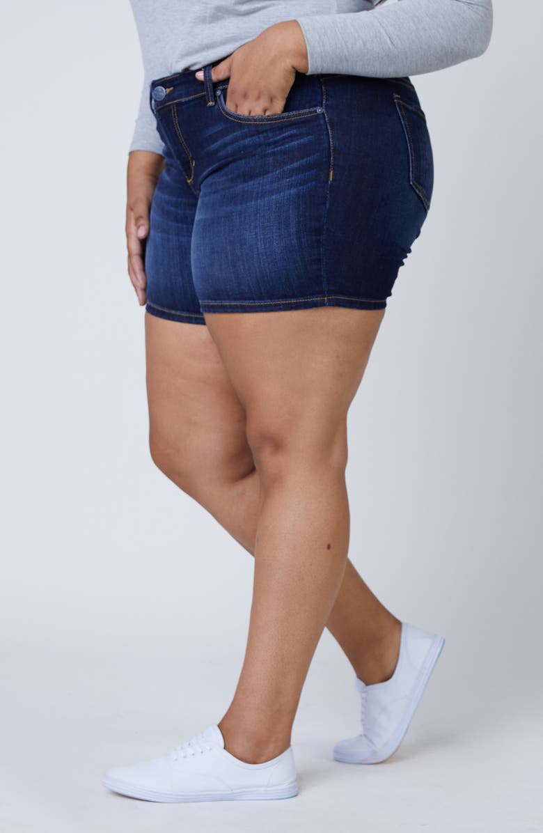 SLINK Jeans Low Rise Denim Shorts, Alternate, color, Sasa