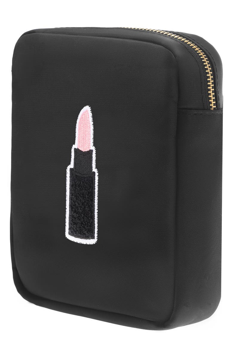 Bloc Bags Mini Lipstick Cosmetics Bag, Alternate, color, Black