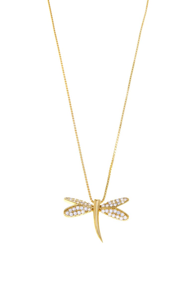 Libelinha Necklace, Main, color, Silver Gold Plated