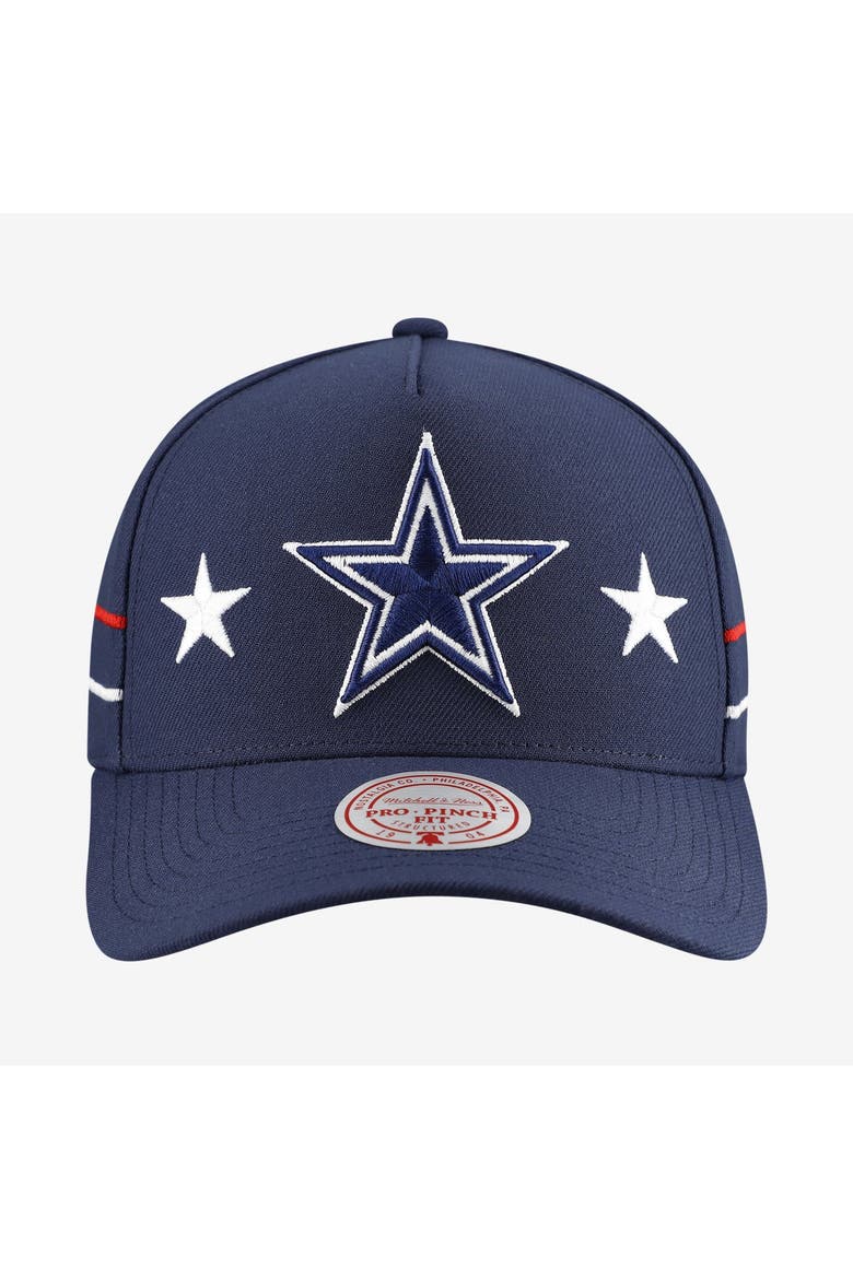 Men's Mitchell & Ness  Navy Dallas Cowboys America's Team Pro Pinch Snapback Hat, Alternate, color, Navy