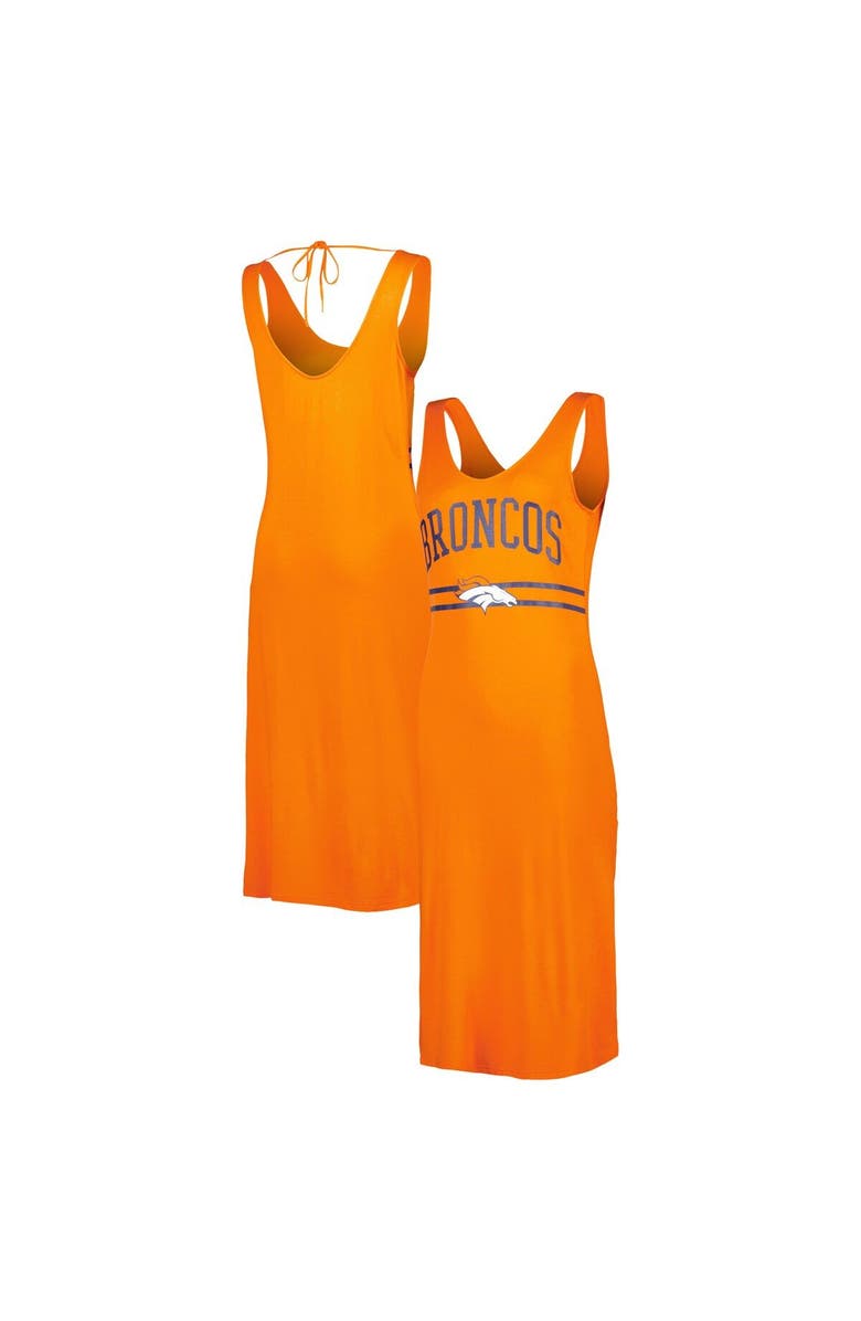 G-III 4HER BY CARL BANKS Women's G-III 4Her by Carl Banks Orange Denver Broncos Training V-Neck Maxi Dress, Main, color, 
