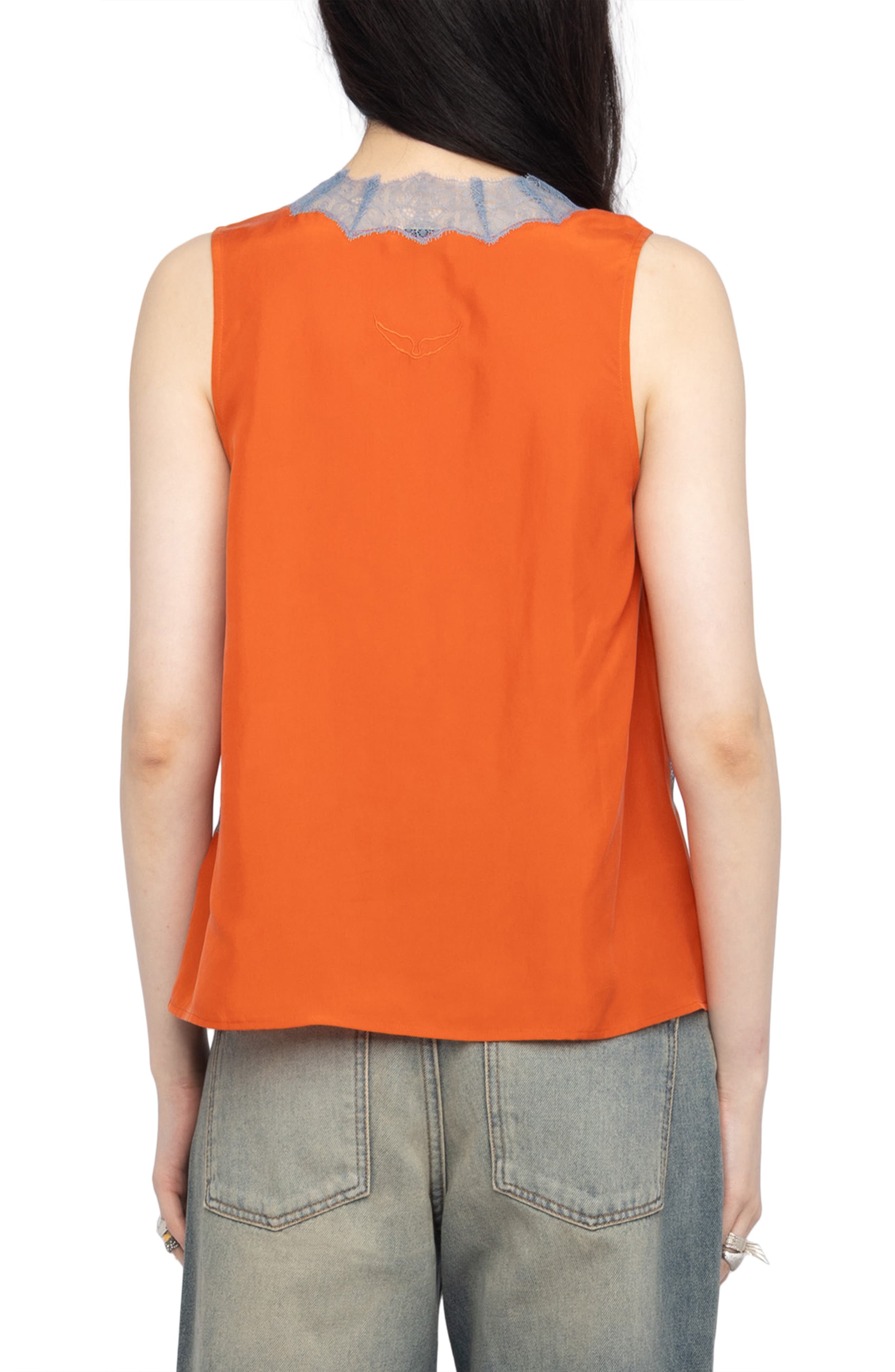 Tasao Silk Lace Top - image 4