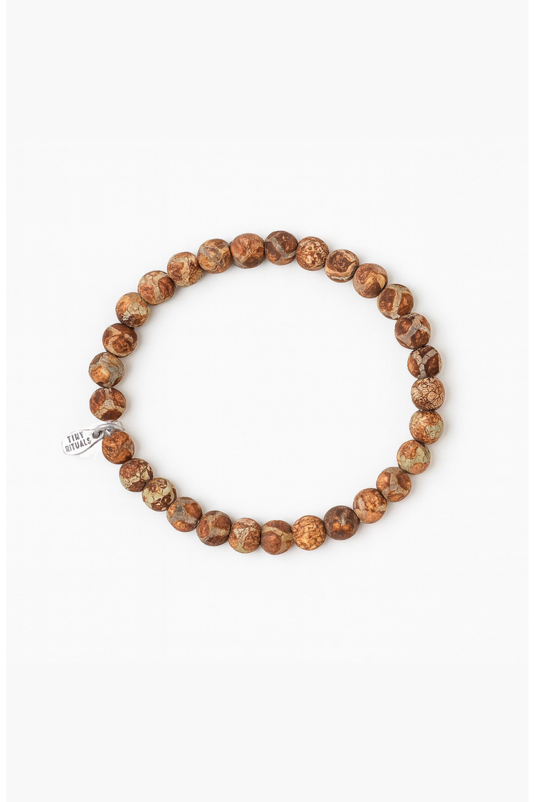 Tibetan Honeycomb Agate Energy Bracelet, Alternate, color, Honeycomb Brown