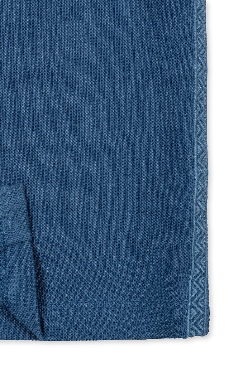 Hope & Henry Kids' Organic Short Sleeve Pique Shirt, Alternate, color, Stone Blue