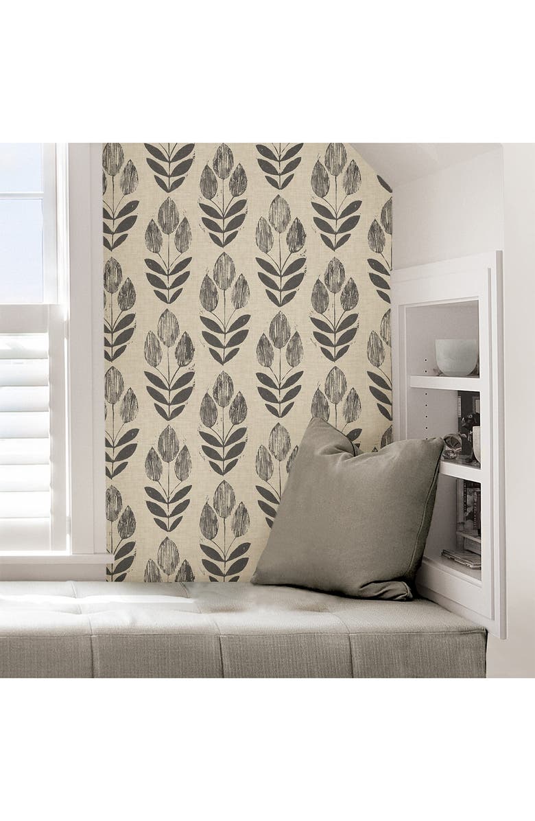 Wallpops Folk Tulip Peel N Stick Wallpaper, Alternate, color, Neutral