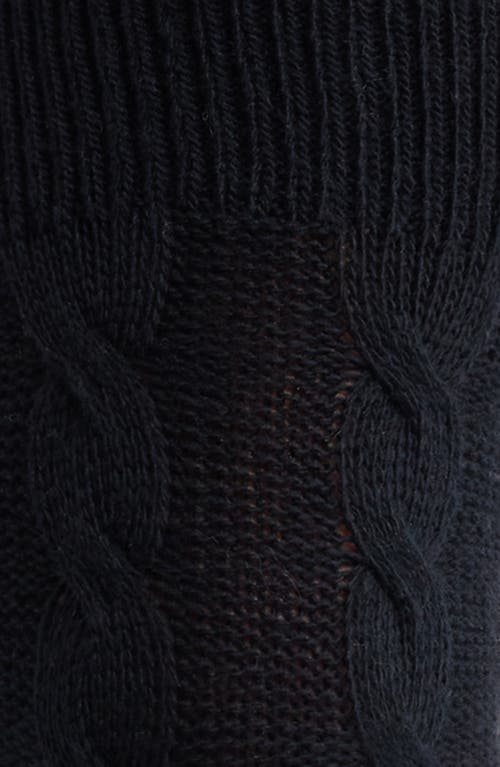 Ugg(r) Zanika Cable Thigh High Socks In Black