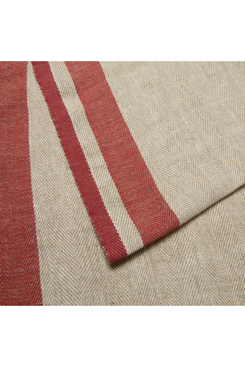 Gordes Runner, Alternate, color, Red, Natural 20" x 90"