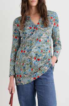 Seasalt Cornwall Moon Window Floral Organic Cotton Tunic