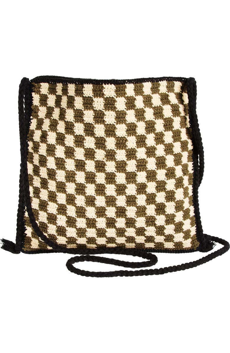 Story mfg. Stash Organic Cotton Crochet Crossbody Bag, Alternate, color,