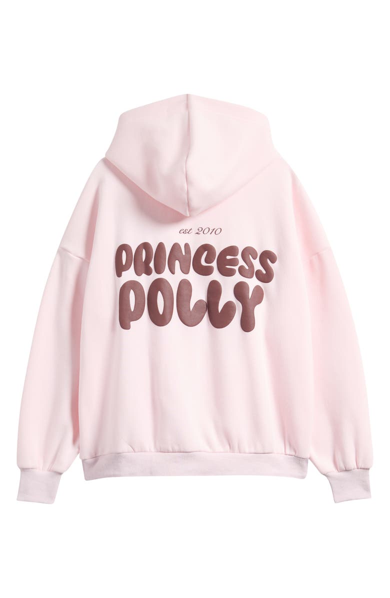 Princess Polly BRANDED HOODIE, Alternate, color, Pink