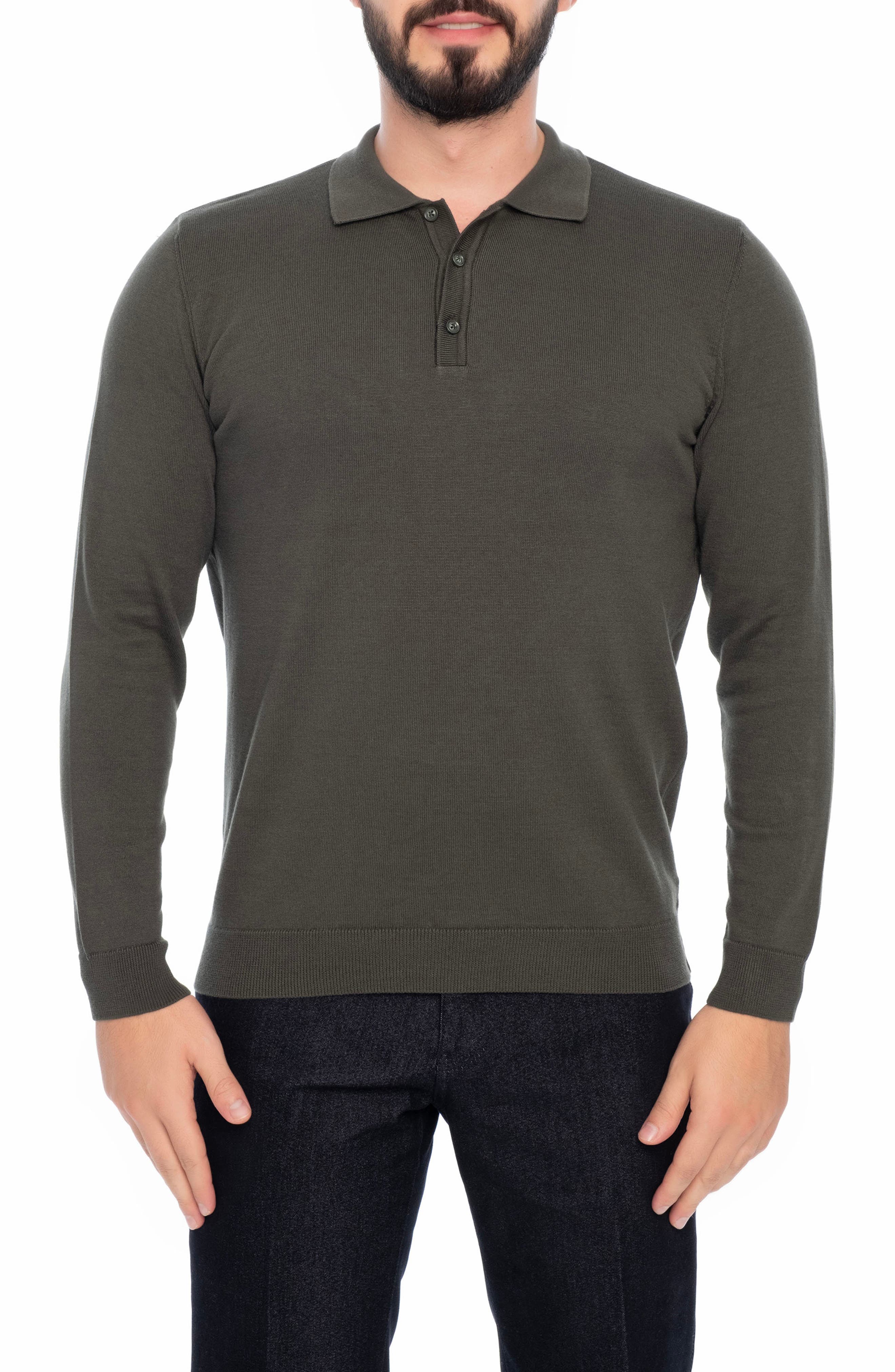 Long Sleeve Polo - image 3