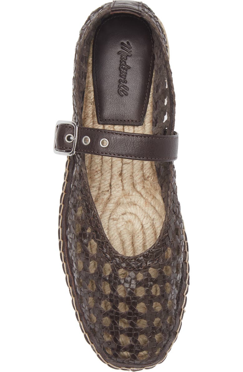 Madewell The Remy Espadrille Mary Jane Flat, Alternate, color, Dark Carob