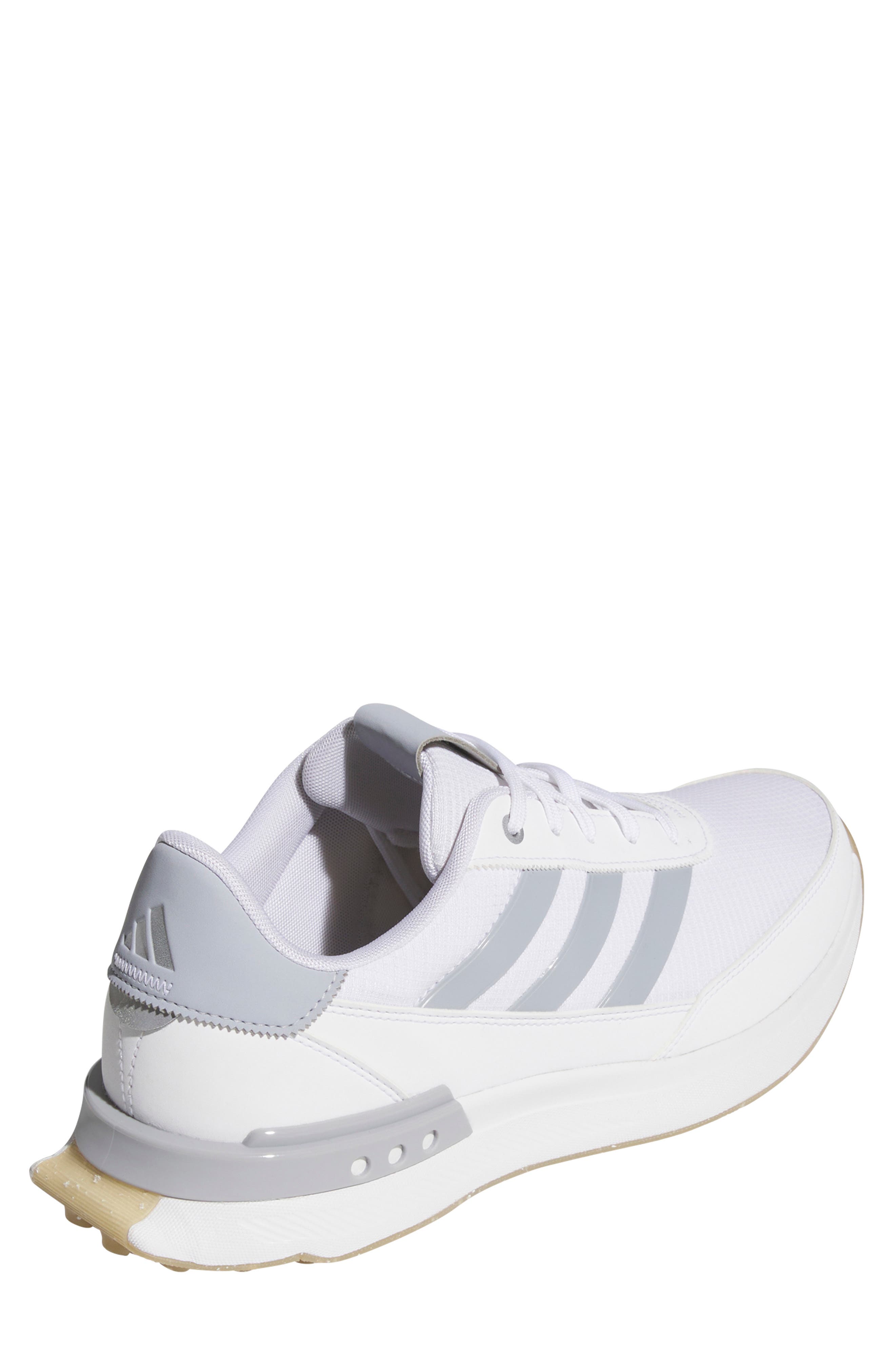 adidas Golf S2G 24 Waterproof Spikeless Golf Shoe, Alternate, color, White/ Halo Silver/ Gum4