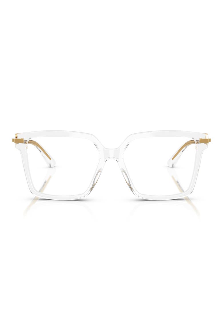 56mm Square Optical Glasses, Main, color, CRYSTAL