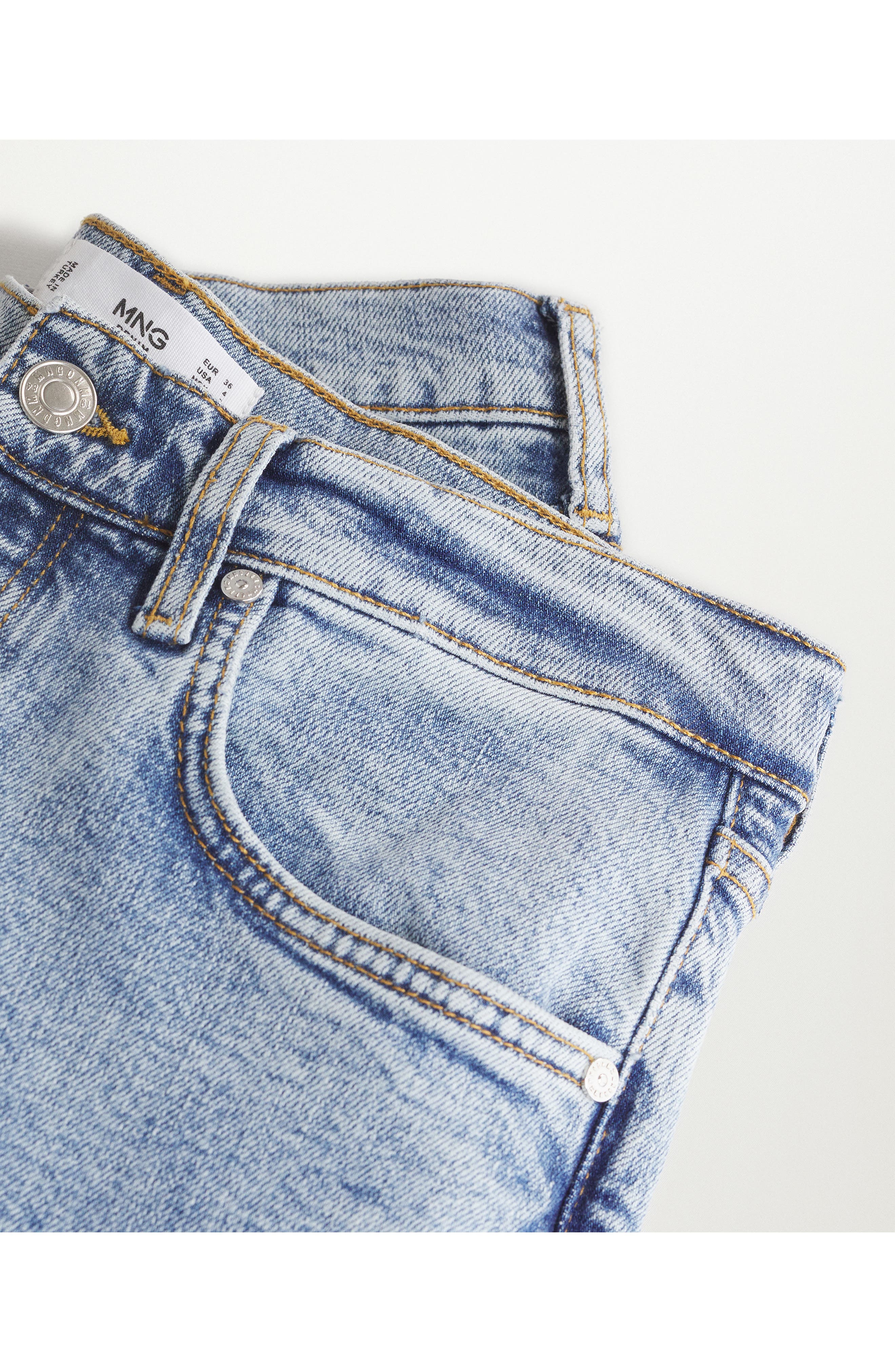 MANGO Committed Collection Ankle Straight Leg Jeans (Women) | Nordstrom