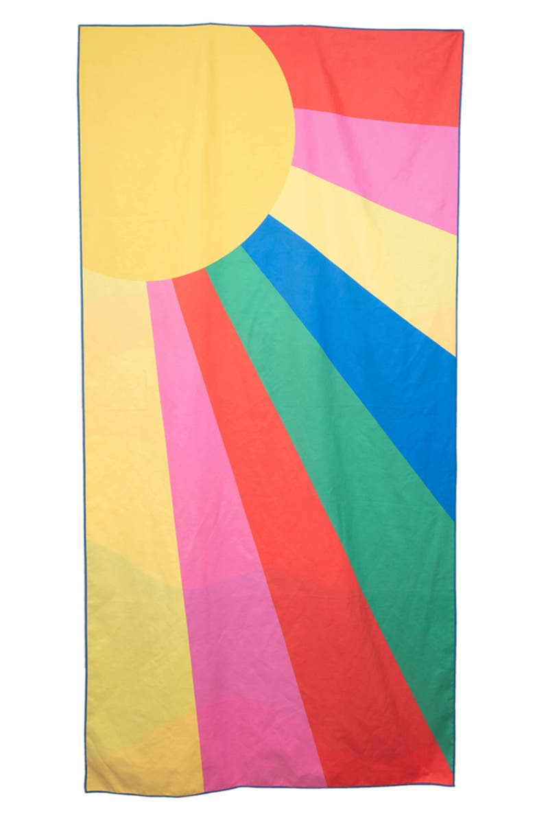 Katydid Ray of Sunshine Quick Dry Beach Towel, Main, color, Ray Of Sunshine