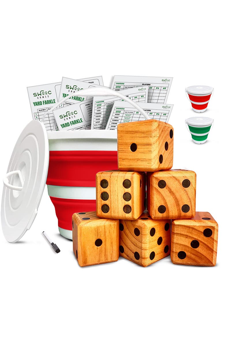 Swooc Games Yardzee, Farkle & 20+ Games - Classic Red Edition, Main, color, Red
