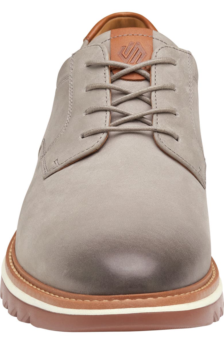 Johnston & Murphy Braydon Plain Toe Derby, Alternate, color, Gray Oiled Nubuck