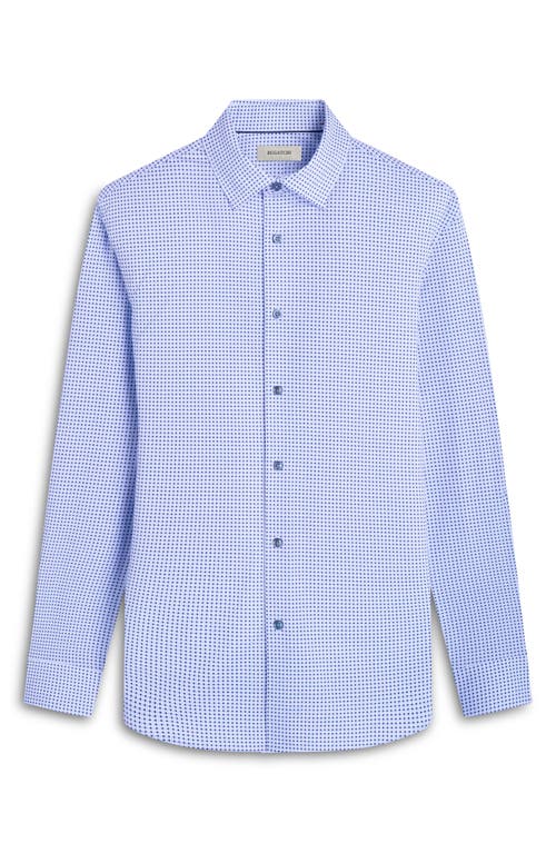 Bugatchi Jules Ooohcotton® Dot Print Button-up Shirt In Air Blue